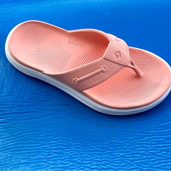 Sperry Windward Women's In Peach Cushioned Comfy Float Thong Slip-On Sandals NEW - Picture 5 of 14